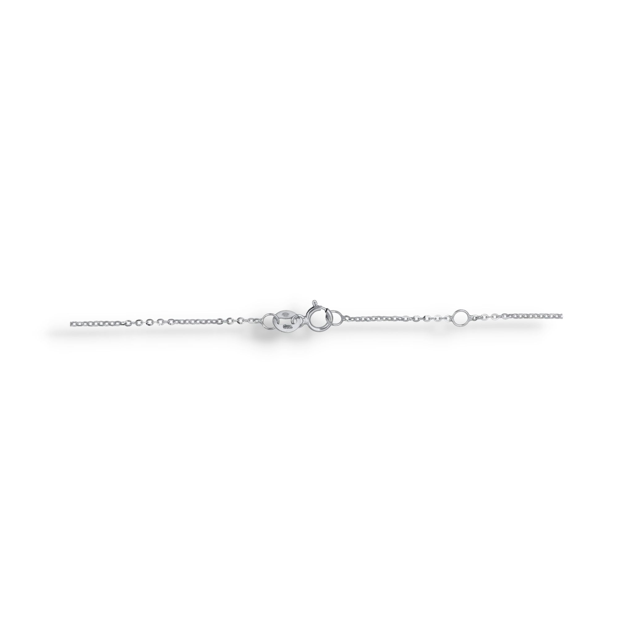 WHITE DIAMOND CLUSTER NECKLACE - Image 4
