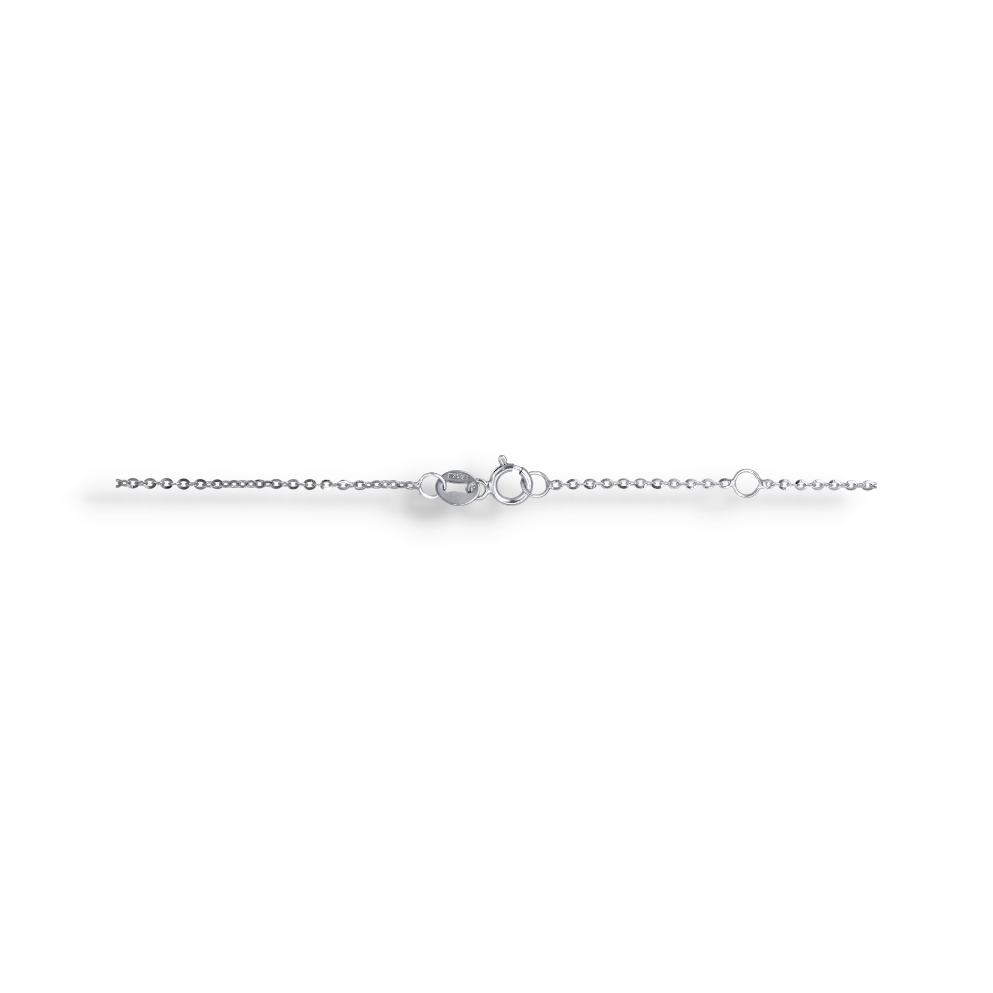 WHITE DIAMOND CLUSTER NECKLACE - Image 3