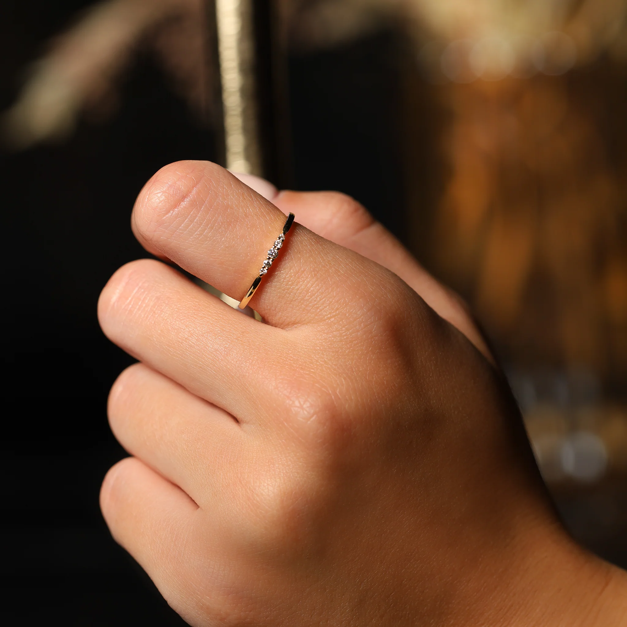 FIVE STONES ENGAGEMENT RING - Image 2