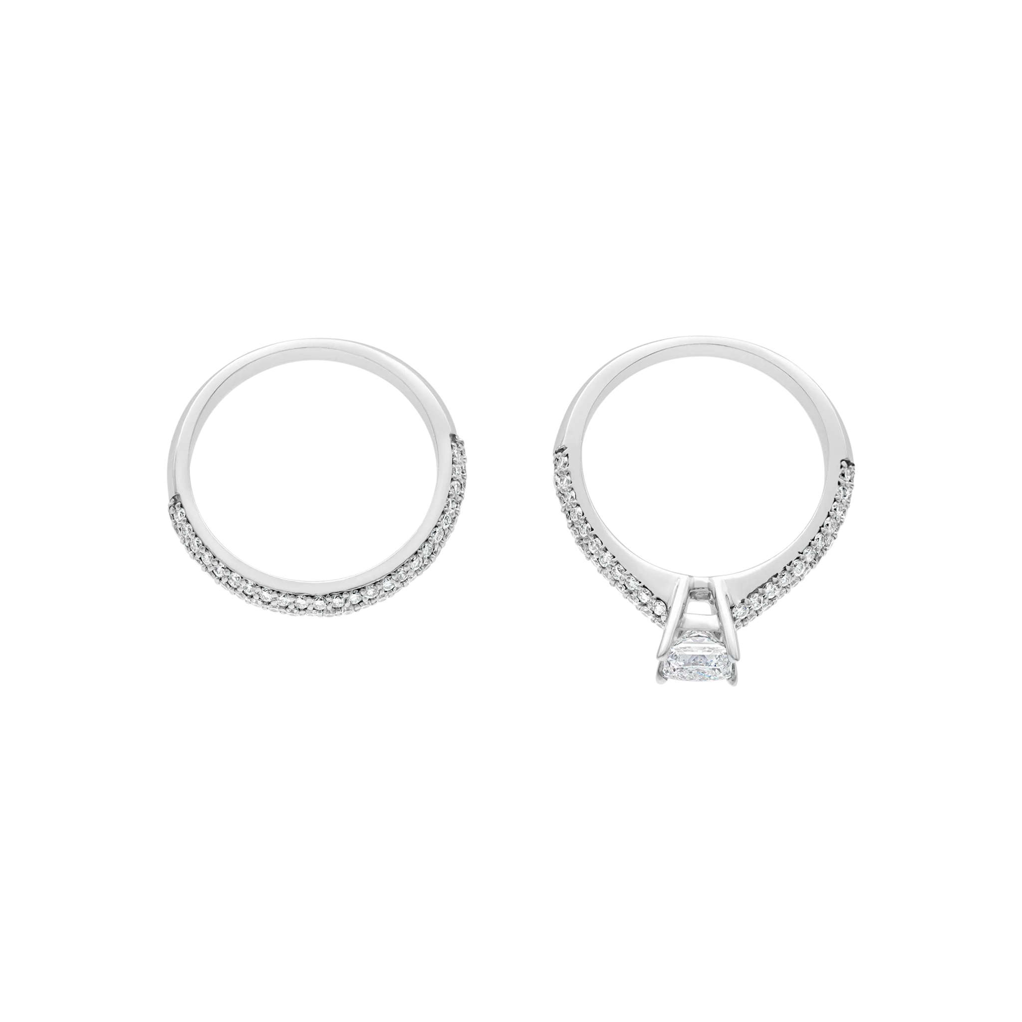 WHITE GOLD ENGAGEMENT SET - Image 2