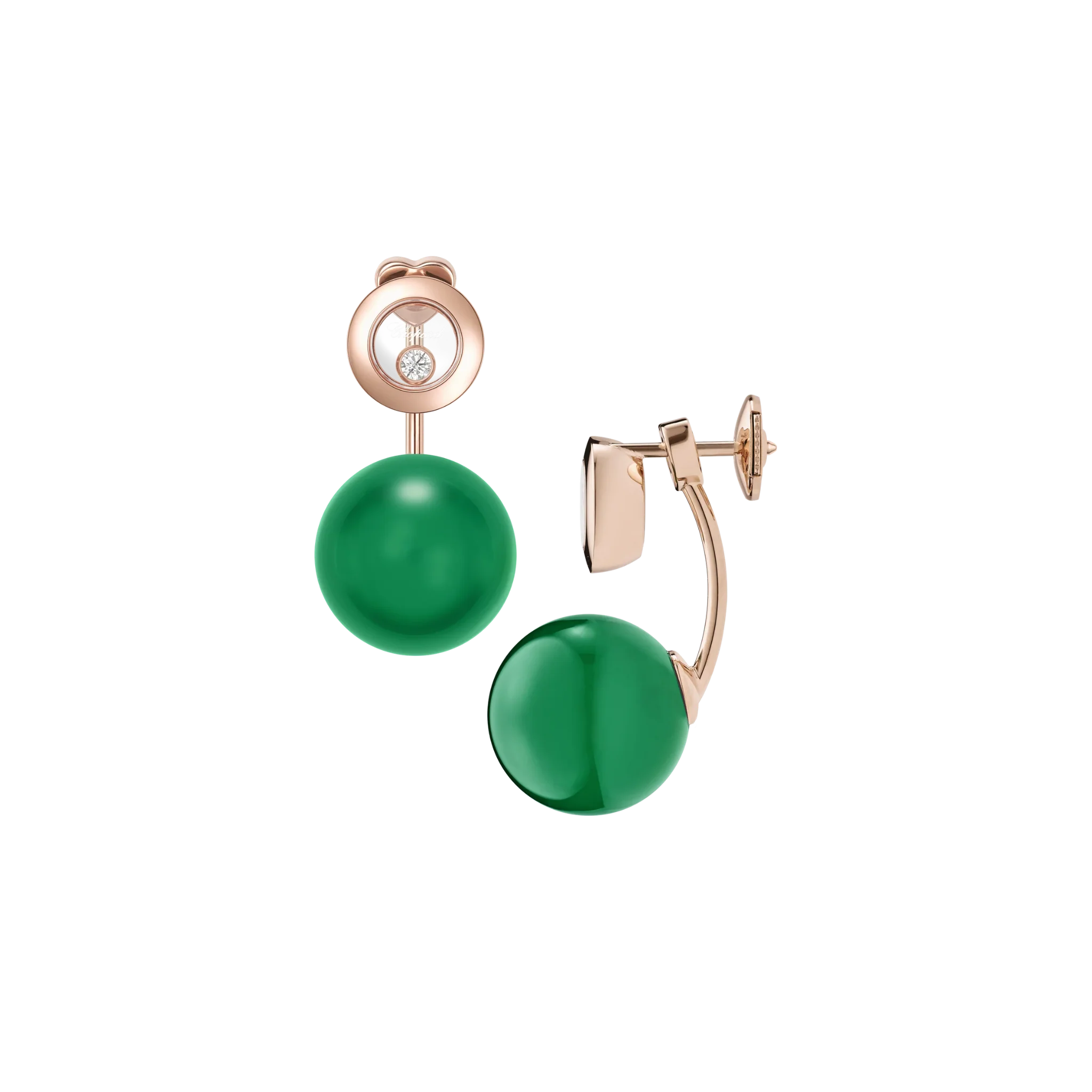 HAPPY DIAMONDS PLANET EARRINGS - Image 2