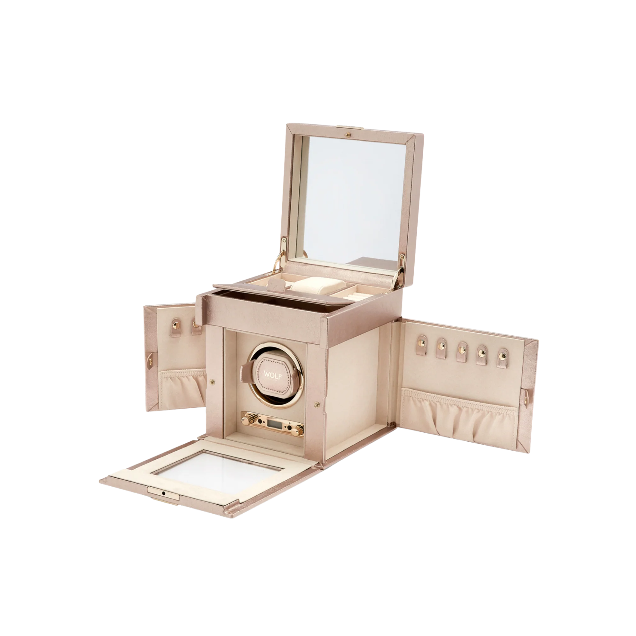 PALERMO SINGLE WATCH WINDER WITH JEWELLERY STORAGE - Image 3