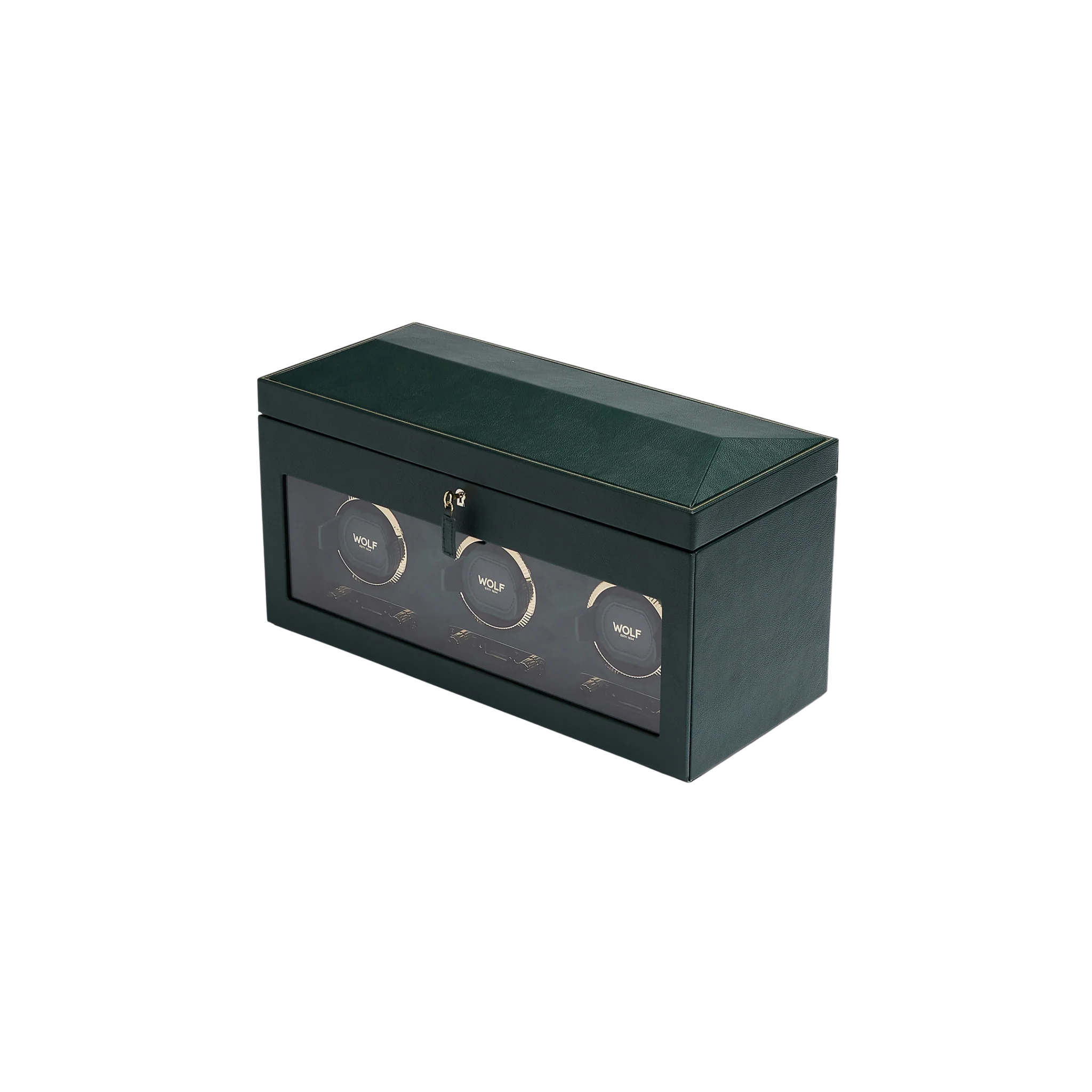 BRITISH RACING TRIPLE WATCH WINDER WITH STORAGE - Image 2