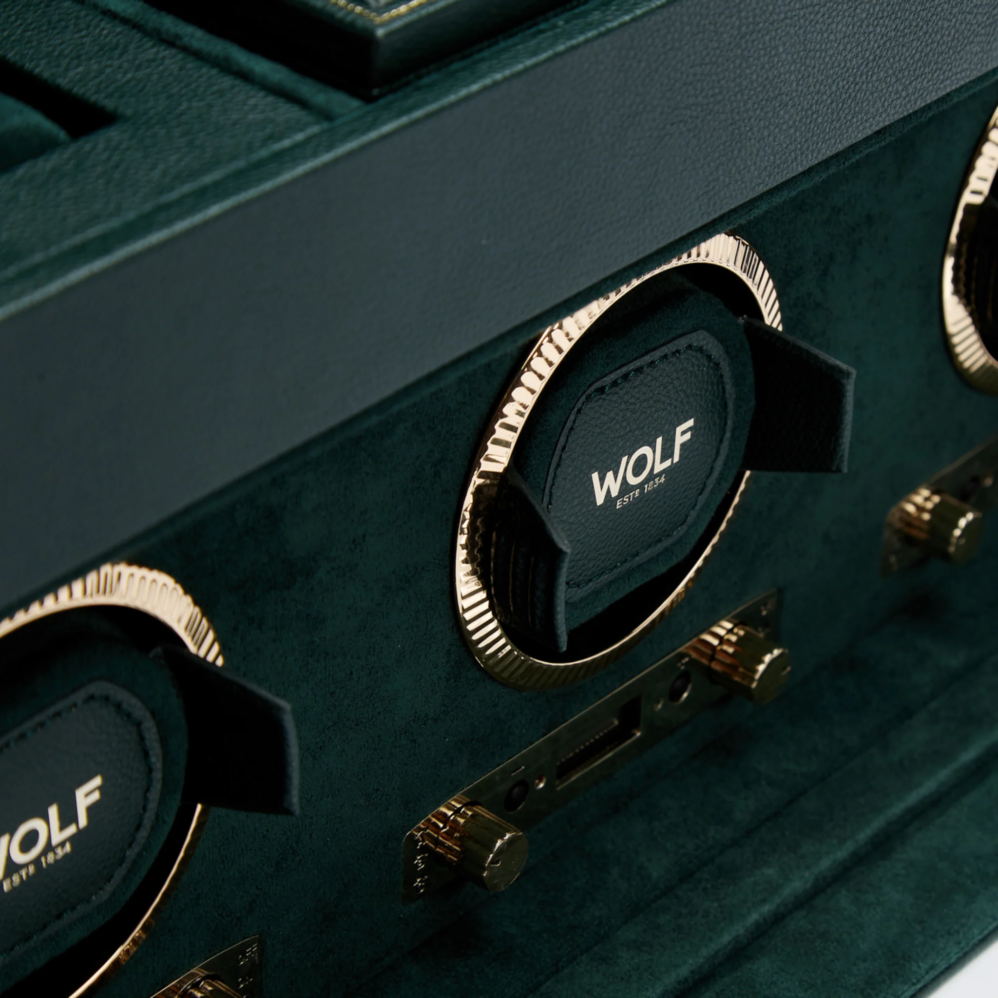BRITISH RACING TRIPLE WATCH WINDER WITH STORAGE - Image 5