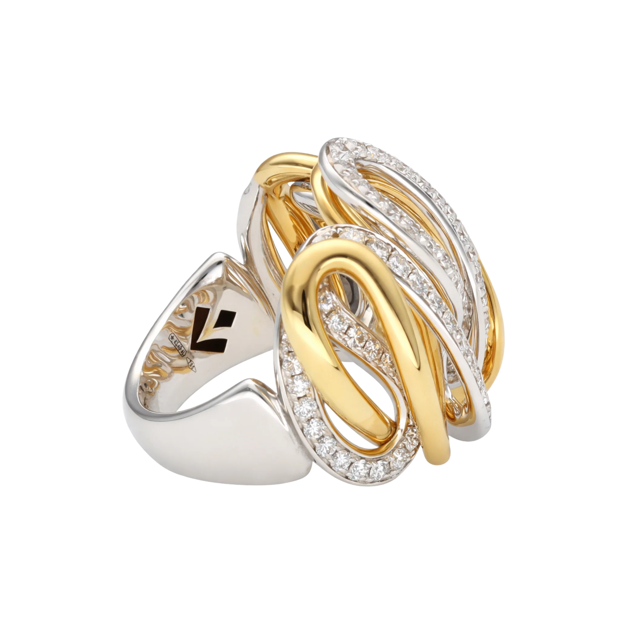 CLUSTER ROSE GOLD RING - Image 3
